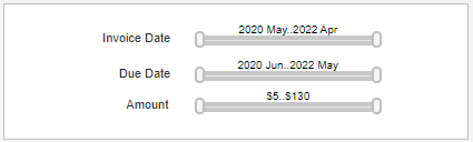 three range sliders