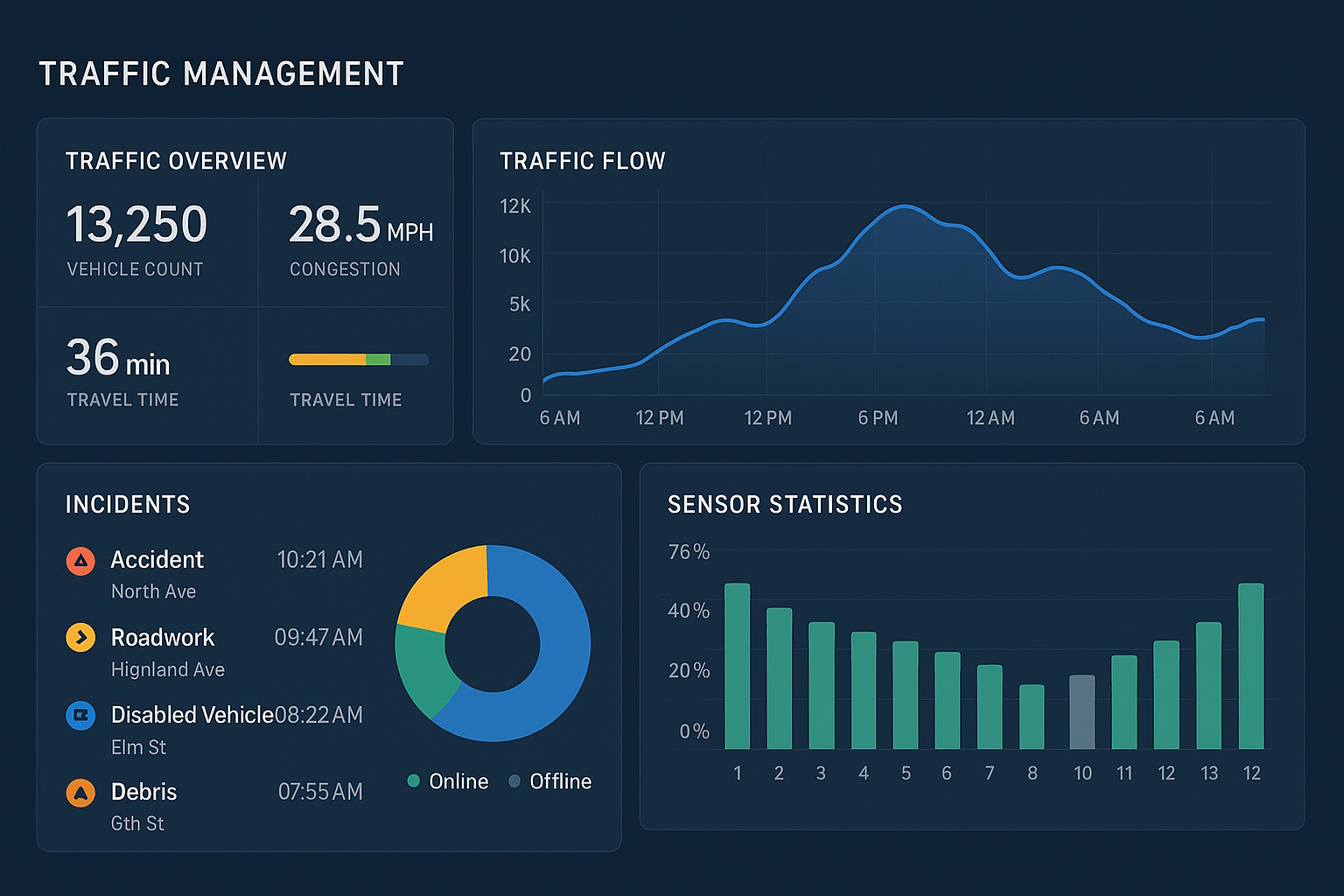 traffic incident dashboard